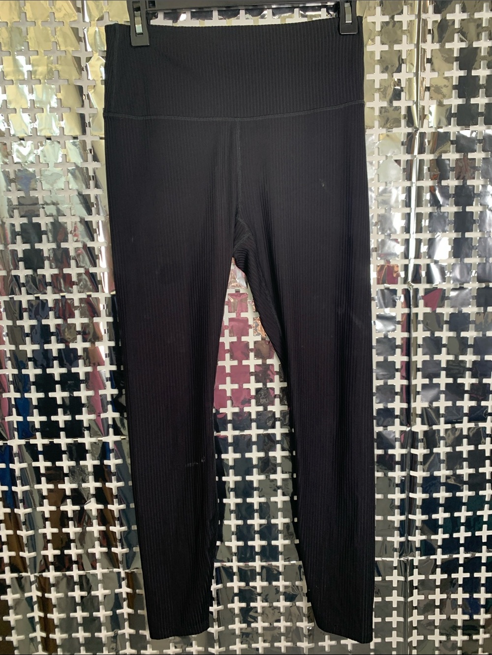 all in motion Black Ribbed High-Waist Leggings
